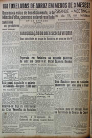 Página do jornal Unitário de novembro de 1943
