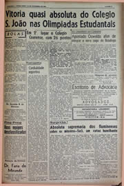 Página do jornal Unitário de novembro de 1943