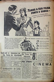 Página do jornal Unitário de novembro de 1943