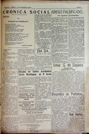 Página do jornal Unitário de novembro de 1943