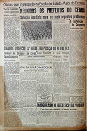 Página do jornal Unitário de novembro de 1943