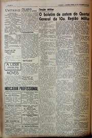 Página do jornal Unitário de novembro de 1943