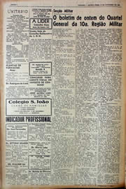 Página do jornal Unitário de novembro de 1943