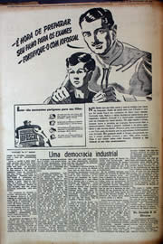 Página do jornal Unitário de novembro de 1943