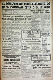 Página do jornal Unitário de dezembro de 1943