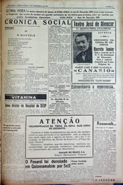 Página do jornal Unitário de dezembro de 1943
