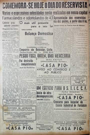 Página do jornal Unitário de dezembro de 1943
