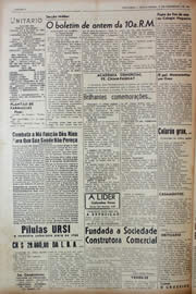 Página do jornal Unitário de dezembro de 1943