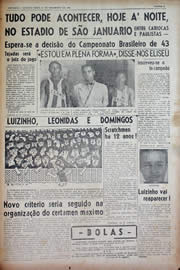 Página do jornal Unitário de dezembro de 1943