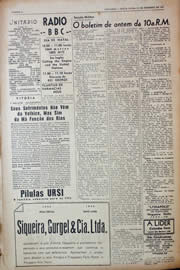 Página do jornal Unitário de dezembro de 1943