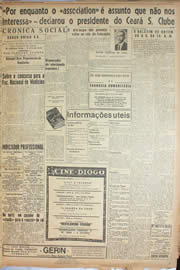 Página do jornal Unitário de janeiro de 1945