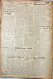 Página do jornal Unitário de janeiro de 1945
