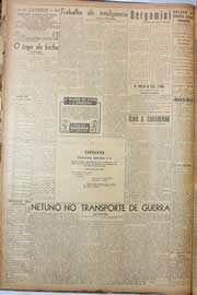 Página do jornal Unitário de janeiro de 1945