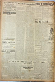 Página do jornal Unitário de janeiro de 1945