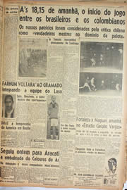Página do jornal Unitário de janeiro de 1945