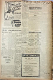 Página do jornal Unitário de janeiro de 1945