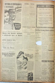 Página do jornal Unitário de janeiro de 1945