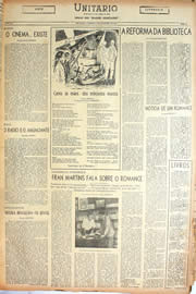Página do jornal Unitário de fevereiro de 1945