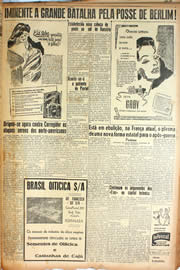 Página do jornal Unitário de fevereiro de 1945