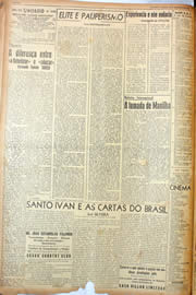 Página do jornal Unitário de fevereiro de 1945
