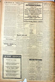 Página do jornal Unitário de fevereiro de 1945