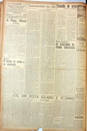 Página do jornal Unitário de fevereiro de 1945
