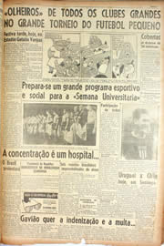 Página do jornal Unitário de fevereiro de 1945