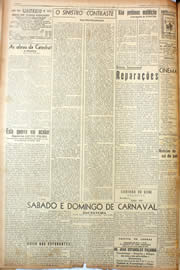 Página do jornal Unitário de fevereiro de 1945