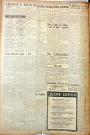 Página do jornal Unitário de fevereiro de 1945