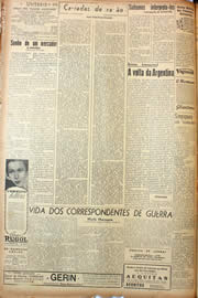 Página do jornal Unitário de fevereiro de 1945