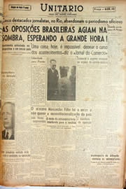 Página do jornal Unitário de fevereiro de 1945