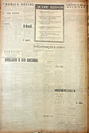 Página do jornal Unitário de março de 1945