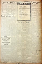 Página do jornal Unitário de março de 1945