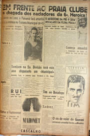Página do jornal Unitário de março de 1945