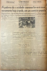 Página do jornal Unitário de março de 1945