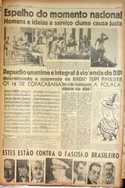 Página do jornal Unitário de março de 1945