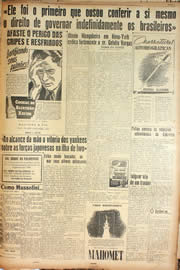 Página do jornal Unitário de março de 1945