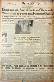 Página do jornal Unitário de março de 1945