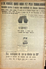 Página do jornal Unitário de março de 1945