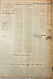 Página do jornal Unitário de março de 1945