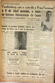 Página do jornal Unitário de março de 1945