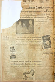 Página do jornal Unitário de janeiro de 1946