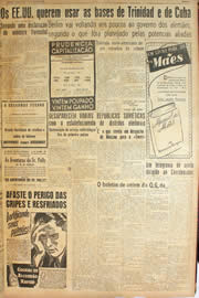 Página do jornal Unitário de janeiro de 1946