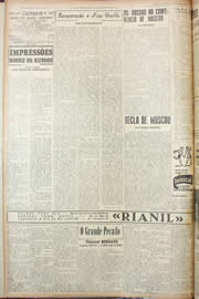 Página do jornal Unitário de janeiro de 1946