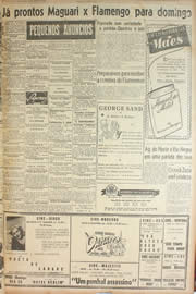 Página do jornal Unitário de janeiro de 1946