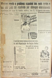 Página do jornal Unitário de janeiro de 1946