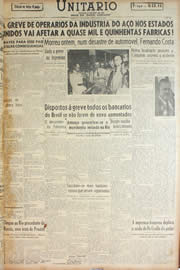 Página do jornal Unitário de janeiro de 1946