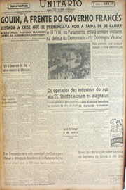 Página do jornal Unitário de janeiro de 1946