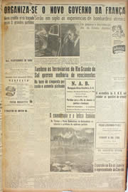 Página do jornal Unitário de janeiro de 1946