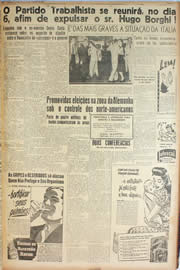 Página do jornal Unitário de janeiro de 1946